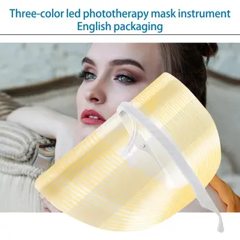 3-El Color De La Fototerapia Led Máscara Anti-Acné Y Anti-Arrugas De Spa Para El Cuidado Facial Instrumento De La Belleza Del Instrumento De Cuidado De La Piel Facial De La Herramienta