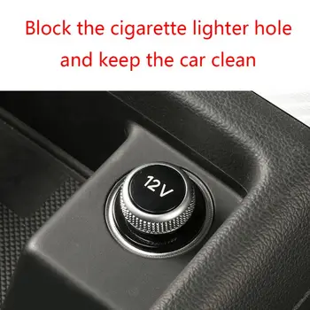 Cigarrillos del coche a la Toma de Alimentación de la Cubierta de la Tapa de toma de 12v Tapa del Dummy Plug Para Audi Accesorios del Coche