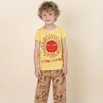 Nadade**zos de Verano para Niños de Moda Camiseta de Alta Calidad Toddler Boys Chica Casual camisetas de sandía Patrón de Hawaii Niño Unisex Tops