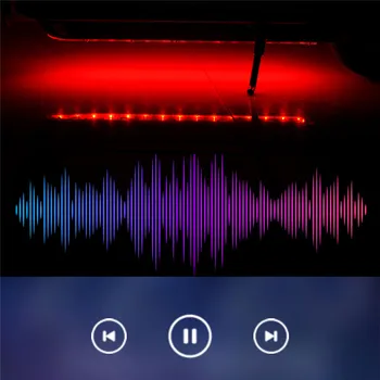 Bluetooth LED de Luz de Tira de la Luz de la Linterna de la Barra de la Lámpara para el Xiaomi M365 Scooter Eléctrico de Acrílico Chasis de la Lámpara de la Banda de la Correa