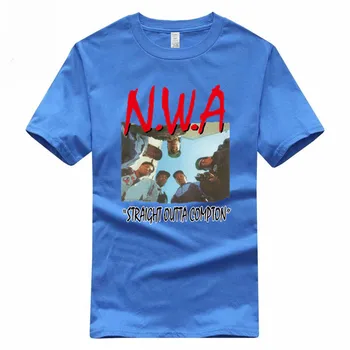 NWA NWA Straight Outta Compton Euro Tamaño de Algodón T-shirt de Verano Casual O-Cuello de la Camiseta Para los Hombres Y Mujeres GMT300003
