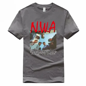 NWA NWA Straight Outta Compton Euro Tamaño de Algodón T-shirt de Verano Casual O-Cuello de la Camiseta Para los Hombres Y Mujeres GMT300003