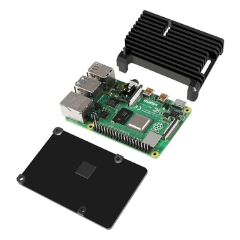 Raspberry Pi 4 4B caja de Metal Raspberry Pi Caso de Aleación de Aluminio con Refrigeración Pasiva Caso de Raspberry Pi 4/4B
