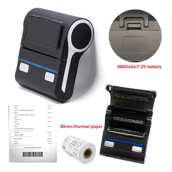 La Impresora térmica de recibos Inalámbrica Bluetooth USB Mini Impresora Compatible con Android/iOS/Windows ESC/POS de la Máquina de Impresión