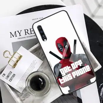 Deadpool Caso de Teléfono de Vidrio Templado Para XiaoMi 8SE 6 8lite MIX2S Nota 3 Redmi Nota 7 5 4 Redmi 6A 5Plus 4X