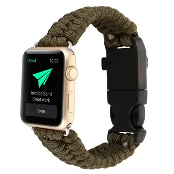 La moda de la correa de la banda para el apple watch Series 5 4 3 2 1 correa de nylon para el iwatch estilos clásicos colores patrón con adaptadores de 38 42mm