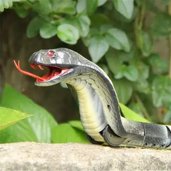 La novedad de Control Remoto por Infrarrojos de la Serpiente RC Serpiente de Juguete del Gato Y el Huevo de la serpiente de Cascabel Animal Truco Aterrador Travesuras de los Niños Juguetes de Regalo Divertido