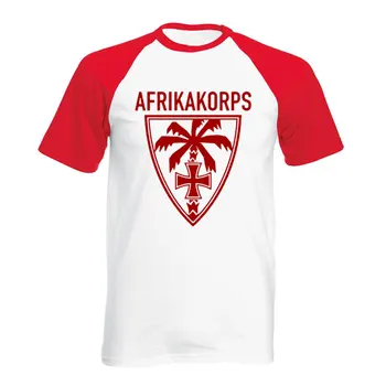 Nuevas est Camisetas de los Hombres Maglietta Afrika Korps de la Palma de la Wehrmacht Deutschen Heeres Gruppe Dak raglan Manga Corta T-Shirt