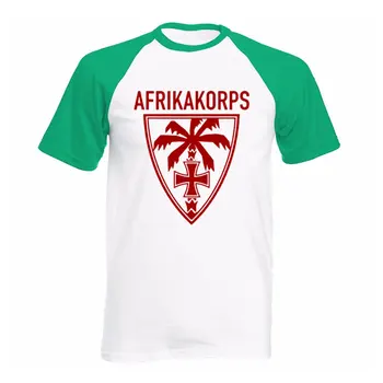 Nuevas est Camisetas de los Hombres Maglietta Afrika Korps de la Palma de la Wehrmacht Deutschen Heeres Gruppe Dak raglan Manga Corta T-Shirt