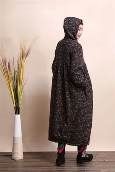 2020 estilo Chino de viento de capa con capucha Cortavientos en las capas de la moda de polvo abrigo casual Outwear túnica vestido galabia abaya