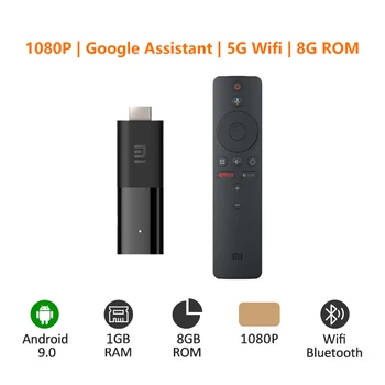 Xiaomi Mi TV Stick TV Android 9.0 Quad-core Dolby DTS HD Decodificación Dual 1GB RAM 8GB ROM de Google Ayudante de Netflix Xiaomi TV Stick
