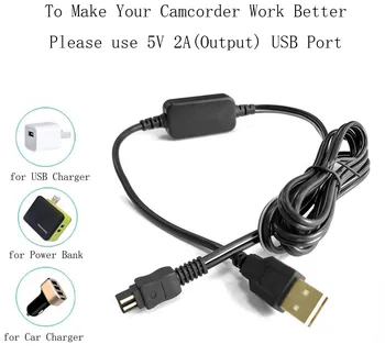 USB / de Alimentación de CA Adaptador de Cargador para Sony DCR-SX20, DCR-SX30, DCR-SX40, DCR-SX44, DCR-SX45, DCR-SX50, DCR-SX60 Handycam Camcorder