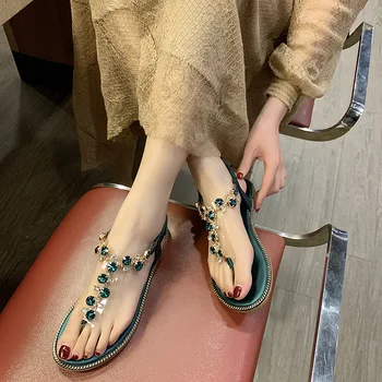 2020 Verano de las Mujeres Sandalias antideslizantes boca de Pez hermoso Zapatos de las Señoras de 2020 Moda Desgaste-resistente de la Playa de Zapatos de las Sandalias