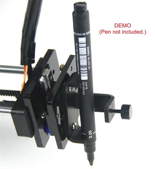 Para la elaboración de máquina robot letras XY-plotter de BRICOLAJE de metal lápiz lápiz bolígrafo kit con clip abrazadera de cables plaza del tren en el interior de