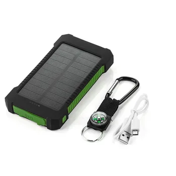 Impermeable Solar Power Bank Real 20000 mAh Dual USB Externa de Polímero de Cargador de Batería de la Luz al aire libre de la Lámpara Powerbank Ferisi