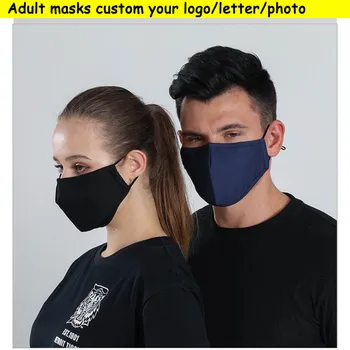 Mayorista de algodón máscaras de Impresión libre del LOGOTIPO en el interior de los filtros de Adultos máscaras de los Hombres de protección de la Mujer de la cara de desgaste lavable máscara de encargo del LOGOTIPO