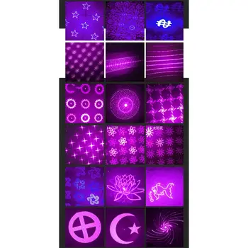 Coche Ambiente Panorámicas Cielo Estrellado de Proyección de color Púrpura Luz del Techo Estrellado Cielo de LED Glow Interiores para Coches Fiesta en Casa de Automóviles 28GC