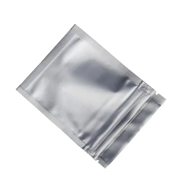 7.5*10 cm Transparente Mate Cremallera Frontal de la Cerradura de Mylar de Plástico Paquete de Bolsa de 100 Piezas/lote Hermético Negro Mate del papel de Aluminio de Empaquetado de la Bolsa de