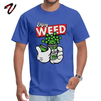 Disfrutar de Malezas T-shirt Hombres Psicodélico Tonto Camisetas de dibujos animados de Impresión para Hombre Verde Tops Camiseta Más el Tamaño de Algodón Camisetas de Dropshipping