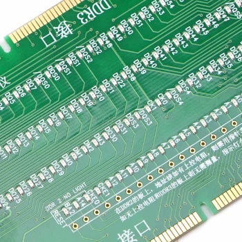 DDR2 y DDR3 2 en 1 iluminados Tester con Luz de Escritorio de la Placa madre de Circuitos Integrados de Envío de la Gota