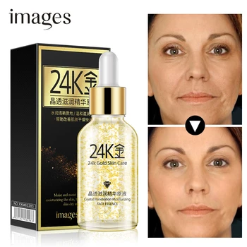 Imágenes de la Marca Oro 24K Suero facial Hidratante Esencia de Crema para Blanquear el Día de Cremas Anti Envejecimiento, Anti-Arrugas, Reafirmante Levante el Cuidado de la Piel