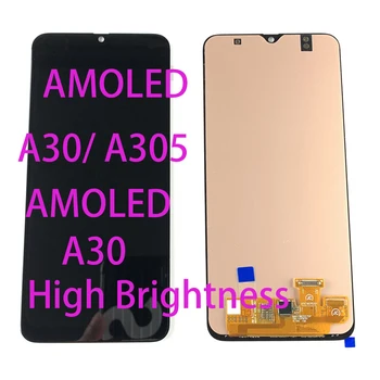 AMOLED LCD Para Samsung Galaxy A30 A305/DS A305F A305FD A305A LCD de 6,4 Pulgadas de Pantalla Táctil Digitalizador Para Samsung A305 A30