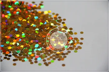LM-2 Tamaño 3 mm con láser holográfico de color Oro Glitter paillette forma de Punto de las lentejuelas para el Arte de Uñas y BRICOLAJE supplies1pack=50g