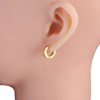 10piece pendiente de la hebilla de la personalidad femenina de los hombres de acero de titanio anillo de hueso del oído única de alta gama francés 2020 nueva moda masculina traspasado