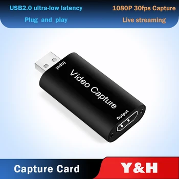 4K Tarjeta de Captura de Vídeo USB 3.0 2.0 HDMI Video Grabber Registro de Caja para PS4 Juego de DVD de la Videocámara de la Cámara de la Grabación de la Transmisión en Vivo