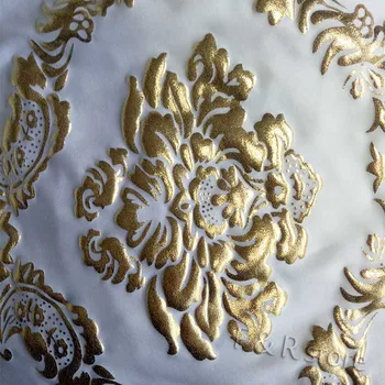 De color oro Metálico de impresión presidente cubrir el patrón de lycra Silpcover para la fiesta de la boda decoración de hoteles de Bronceado spandex Fundas para sillas