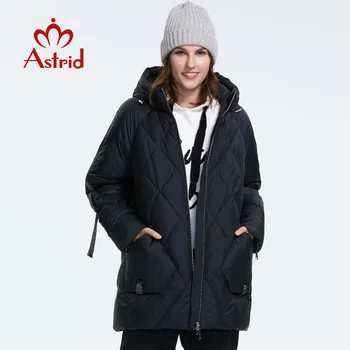 Astrid 2019 Invierno nueva llegada de abajo chaqueta de las mujeres prendas de vestir exteriores de calidad, con una capucha estilo corto de las mujeres de la moda de invierno de la capa de AR-7137