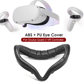Aptos Para el Oculus Quest 2 VR Reemplazo de Cuero de la PU de la Cara del Cojín de la Cara Abrazadera de la Cubierta Protectora de la Estera a Prueba de Sudor de los Ojos de la Almohadilla