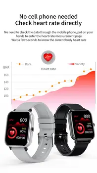 NUEVA P8 Reloj Inteligente Hombres Mujeres Monitor de Ritmo Cardíaco de la Pulsera del Sueño de la Presión Arterial de Fitness Tracker Impermeable Reloj de Deporte de Color