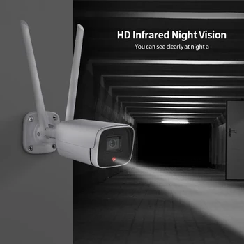 Al aire libre de Metal 1080P FHD Cámara IP WIFI 4G Versión de SIM de la Tarjeta de Video Vigilancia de Seguridad de la Bala del CCTV de la Leva de Casa Inteligente de Armas de la Cámara
