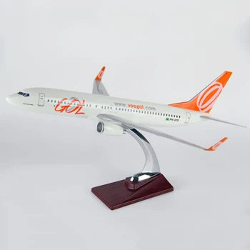 40cm 737 B737 GOL de Brasil airlines VOEGOL escala 1/100 avión de juguetes de modelos de aviones fundido a presión con resina plano de regalos para niños