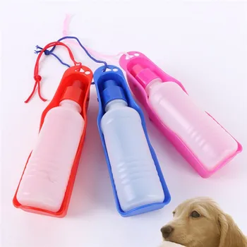Transer Creativo Plástico Perro de Viaje Botella de Agua de Deporte al aire libre, Alimentar a Beber de la Botella de Pet de Suministro de Portátil, Envío de la Gota oT26 P40
