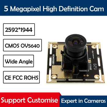 Cmos de 5MP OV5640 industriales de Alta Resolución de la Máquina de la Visión usb módulo de la cámara con 1 m de cable usb