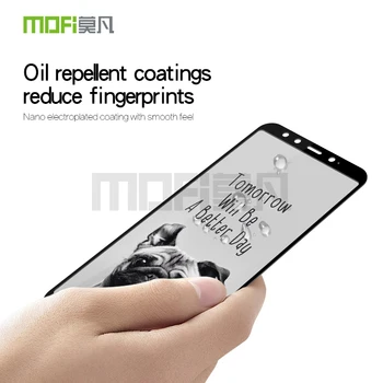 Para Xiaomi Mi 6X Mi6X MiA2 Mi A2 MOFi Completo de la Cubierta de Vidrio Templado Protector de Pantalla de Cine Para el Redmi Nota 5 Pro de Cristal Templado de Cine