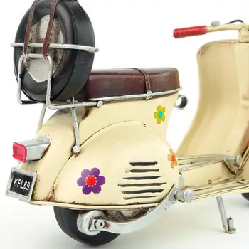 Retro Estilo de Italia Artesanales de Metal de la Motocicleta Modelo de Manual de la Decoración del Hogar del Arte y las Manualidades Para Cumpleaños y Navidad Gift