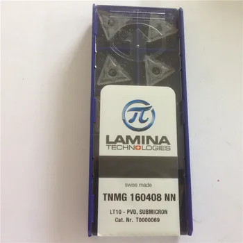 TNMG160408-NN LT10 la Original del de la LÁMINA con inserto de carburo con la mejor calidad 10pcs/lote envío gratuito
