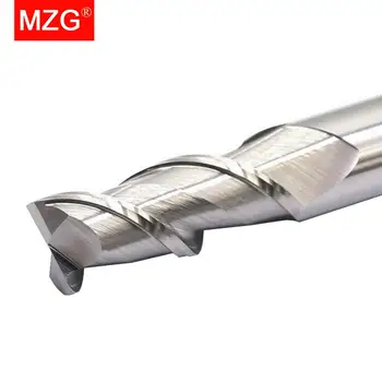 MZG Alargar 2 Flauta de Corte HRC55 Router del CNC de Aluminio de Procesamiento de Cobre de Tungsteno de Acero Sprial Poco Fresa de ranurar