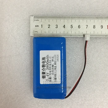 7.4 V 3800mAh 8.4 V de litio-ion batería de polímero de faros LED de la lámpara con la caja de voz walkie talkie de arroz de la máquina