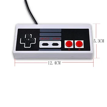 Clásico Juego de Accesorios Retro con Cable USB Controlador de juegos de Gamepad Para NES del Juego en PC, Mac Portátil Joypad AB el Botón de Joystick