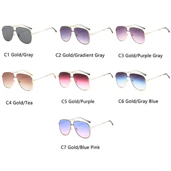 2020 Nuevas Irregular de Gafas de sol de las Mujeres de gran tamaño de la Marca de diseño de Moda de Metal Marco Grande al aire libre Gradiente de Gafas de Sol UV400