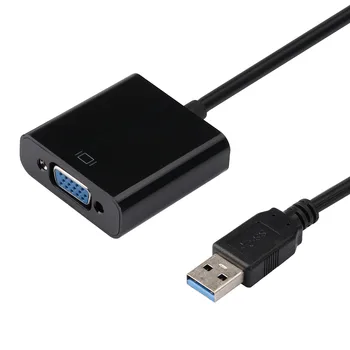 USB 3.0 A VGA Externo de la Tarjeta Gráfica de Vídeo Convertidor Adaptador Para Win7/8/10 1080P para PC Portátil USB 2.0/3.0 de entrada