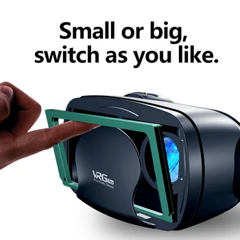 ETVR 2020 más reciente VR Cuadro de Google de Realidad Virtual Inmersiva Auricular Películas en 3D Juegos de Gafas con Auriculares Ajuste 5-7 pulgadas Smartphone