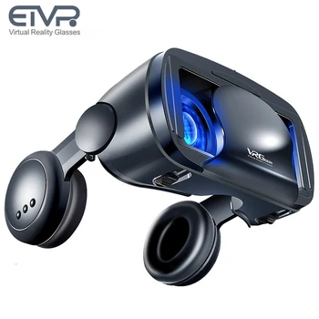 ETVR 2020 más reciente VR Cuadro de Google de Realidad Virtual Inmersiva Auricular Películas en 3D Juegos de Gafas con Auriculares Ajuste 5-7 pulgadas Smartphone