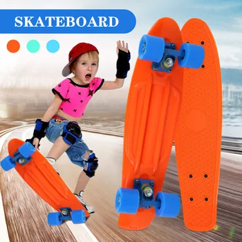 Los niños Lindos Patineta скейтборд Completo del Pez Patinetas para Principiantes Patada Skate Board para Niños Niñas Niños Centavo de la Junta de