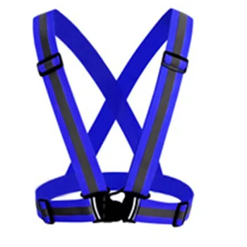 Ropa ligera chaleco elástico de seguridad de alta visibilidad chaleco cinturón unisex, adecuado para la noche de marcha chaleco de ciclismo