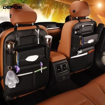 Coche asiento de atrás de la bolsa de asiento de coche bolsa de almacenamiento creativo de asiento de coche cubierta Multifuncional de asiento de coche de la caja de almacenamiento de Clase B de material